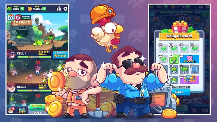 Idle Prison Tycoon: Gold Miner Clicker Game截图1
