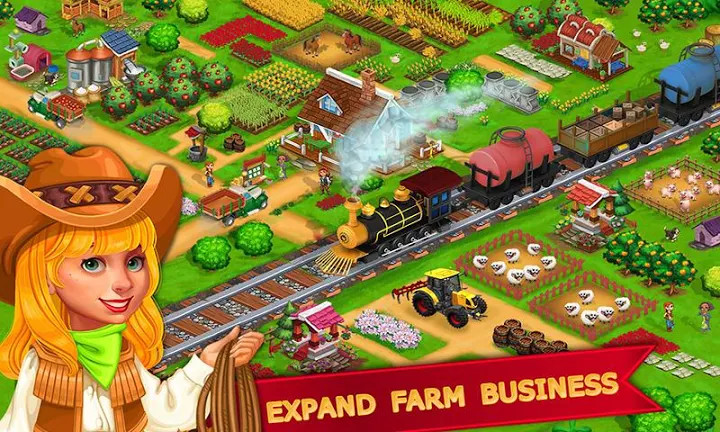 我的农场小镇村庄生活：离线的顶级农场游戏截图1