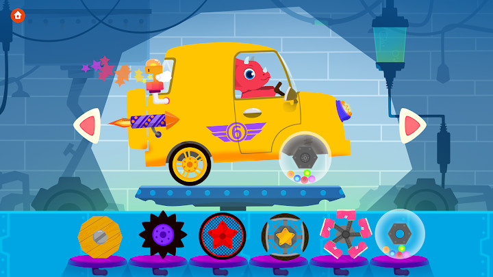 恐龙汽车 - 儿童益智涂色汽车游戏截图3