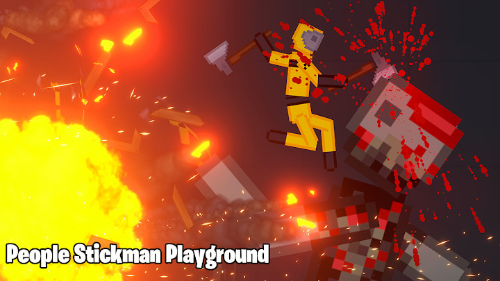 People Stickman Playground : Ragdoll Zombie Stick截图6