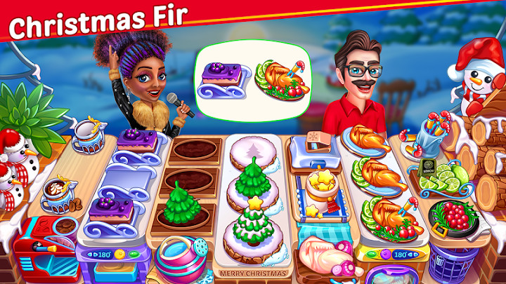 Christmas Cooking : Crazy Food Fever Cooking Games截图1