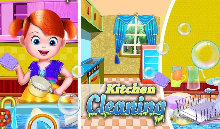 房子厨房清洁游戏截图5