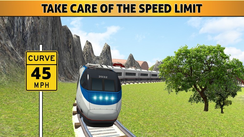 超级驾驶火车模拟器：火车模拟赛车游戏在轨道上截图5