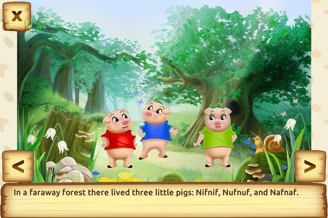 Three Little Pigs - Fairy Tale with Games Free截图4