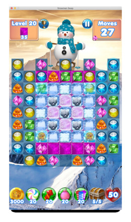 Snowman Swap - match 3 games New Christmas Games截图2