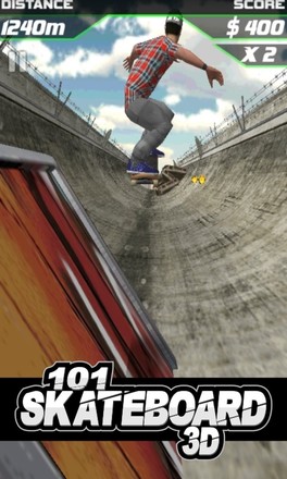 101 Skateboard Racing 3D截图3