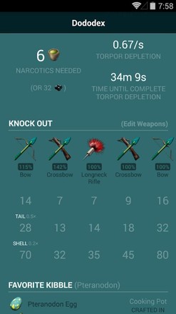 Dododex 方舟：生存进化驯服计算器截图4