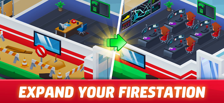 Idle Firefighter Tycoon - Fire Emergency Manager截图2