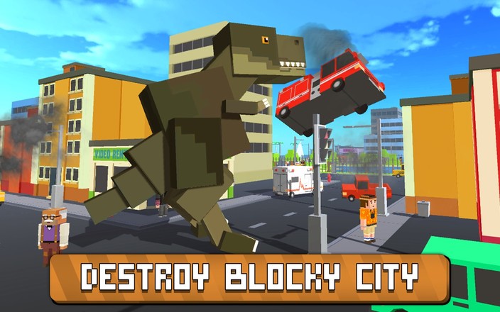 Blocky Zilla：城市粉碎截图3