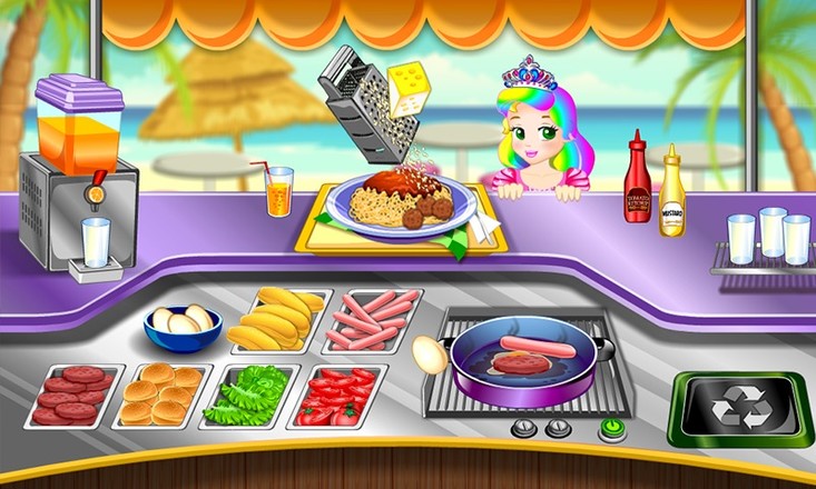 公主烹调食物游戏截图2