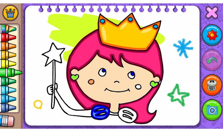 公主 - 著色書和遊戲截图1