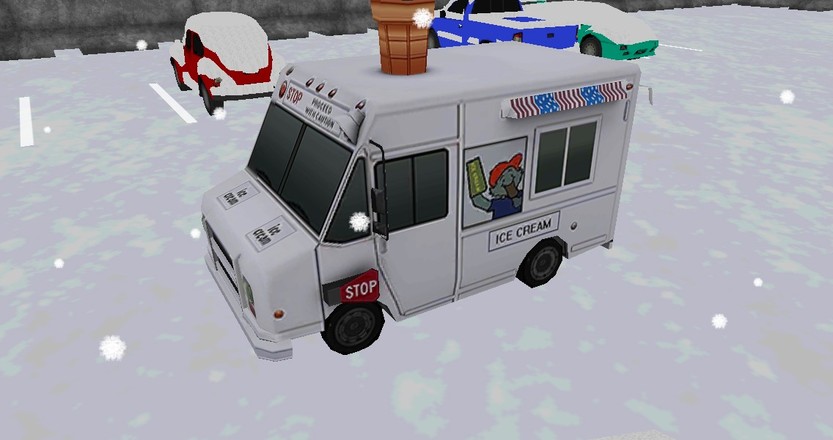 公车冬天停车场 - 3D游戏截图1