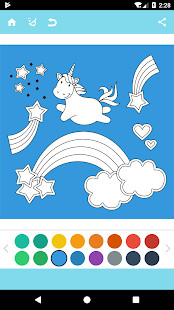 Unicorn Coloring Book截图2