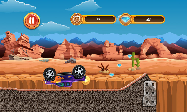 赛车游戏 为儿童 汽车和怪物卡车截图2