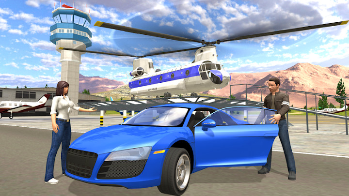 Helicopter Flying Simulator: Car Driving截图6