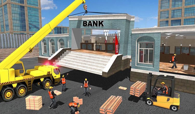 银行建筑工地：塔式起重机操作员Sim截图8