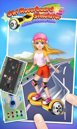 女生平衡车模拟 - 免费化妆与装扮女孩游戏截图2