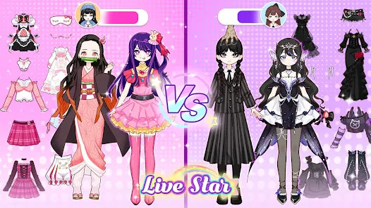 Live Star: Doll Dress Up Games截图1