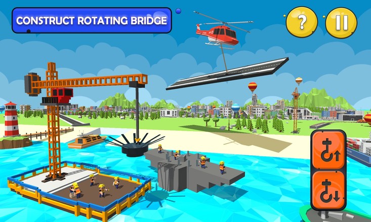 建造河桥Sim：河建筑游戏截图1