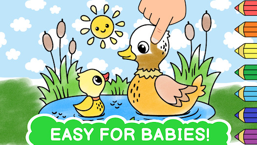 Easy coloring book for kids截图1