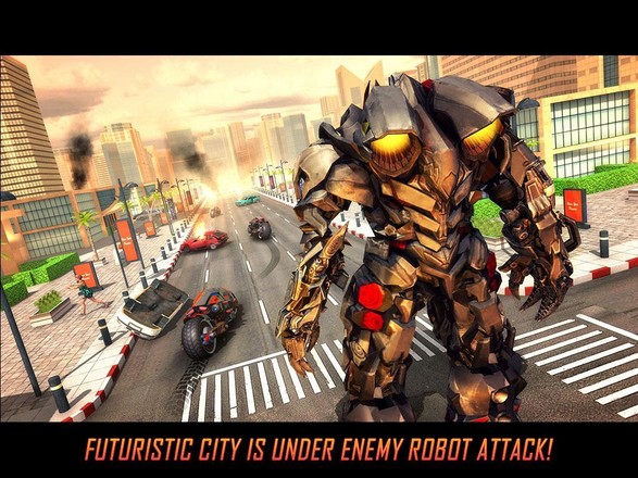Flying Robot Bike : Futuristic Robot War截图4