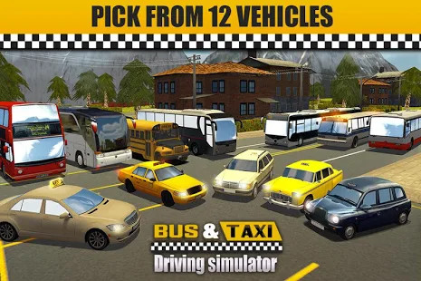 Bus & Taxi Driving Simulator截图7