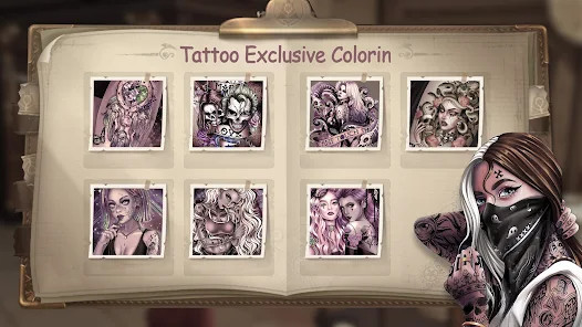 Tattoo Coloring games截图2