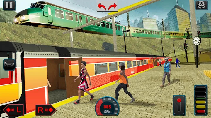 城市列车模拟器2019年：免费列车游戏3D截图6