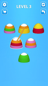 Cozy Knitting: Color Sort Game截图2