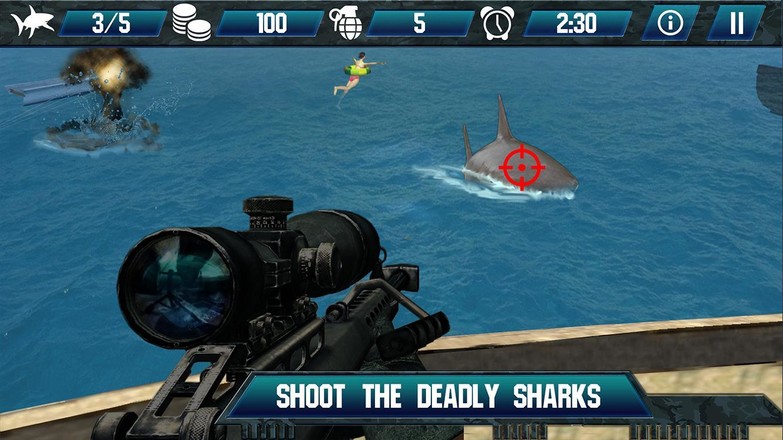 鲸鲨狙击猎人3D截图2
