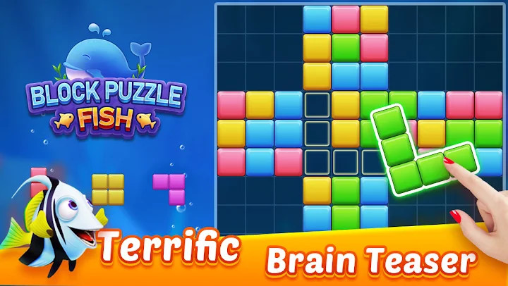 Block Puzzle Fish – Free Puzzle Games截图2