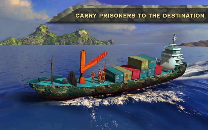 Military Cargo Ship Simulator: Prisoner Transport截图3