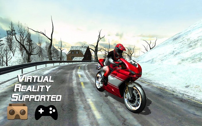 Frozen Highway Bike Rider VR截图3