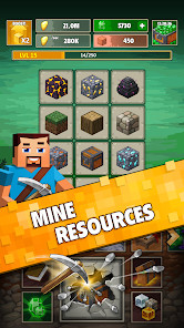 Minetap 3D: Idle-Merge RPG截图1