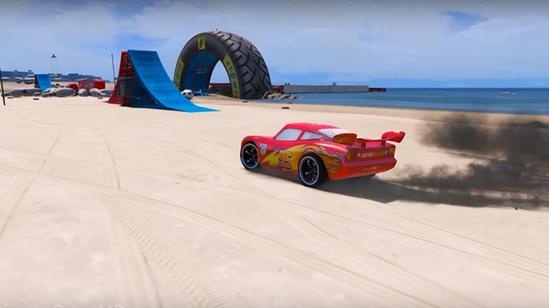 Superheroes Car Stunt Racing Games截图1