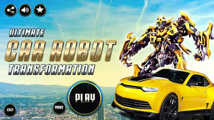 Grand Robot Car Transform 3D Game截图3