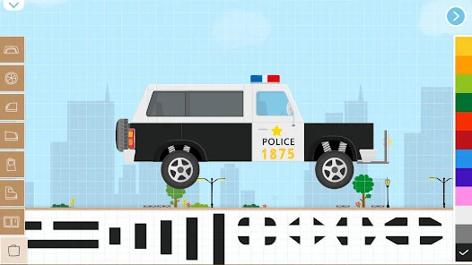 Labo积木汽车2儿童赛车游戏-创造卡车警车消防车的儿童游戏截图3
