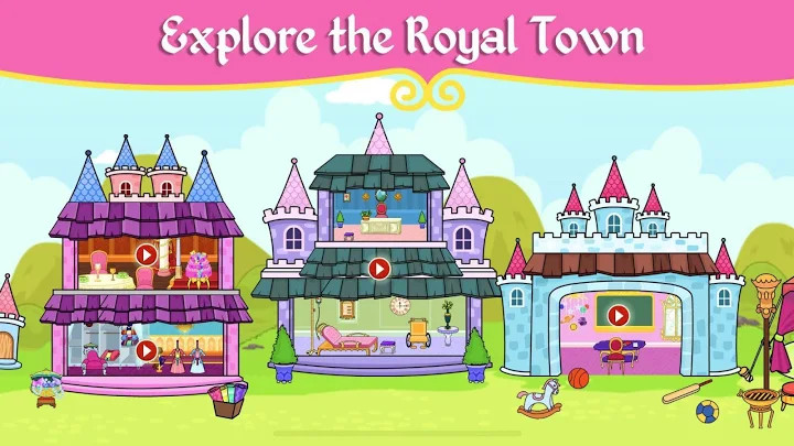 我的Tizi公主城镇 - 娃娃屋城堡游戏截图4