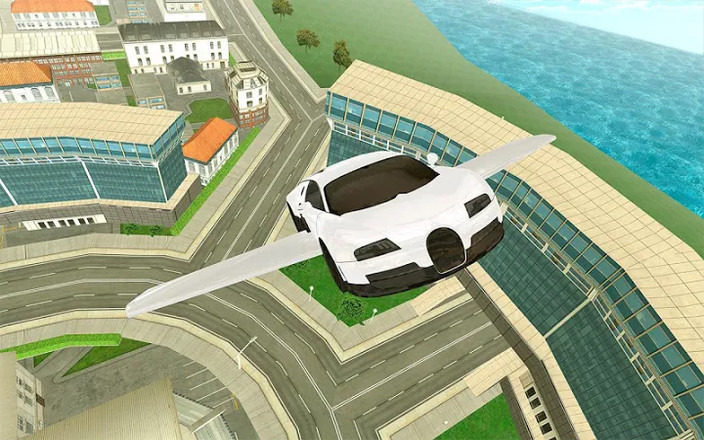 Police Flying Cars Futuristic Sim 3D截图2