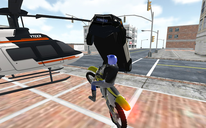 摩托车驾驶模拟器-警察追逐游戏截图2