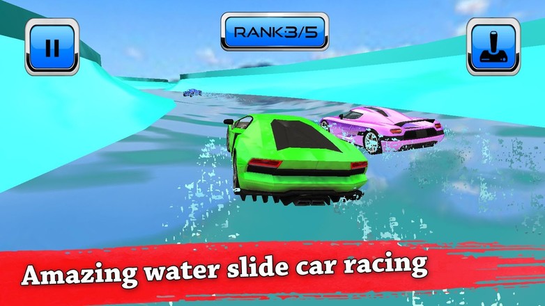 Water Slide Car Race and Stunts : Waterpark Race截图5