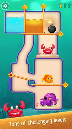 Save the Fish - Pull the Pin Game截图1