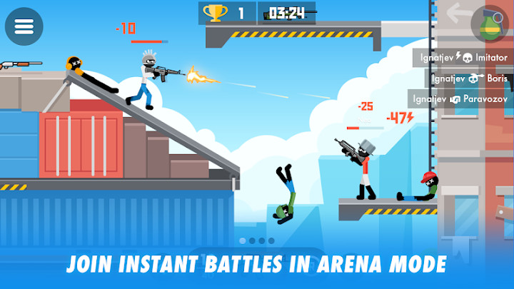 Stick Combats: Multiplayer Stickman Battle Shooter截图6