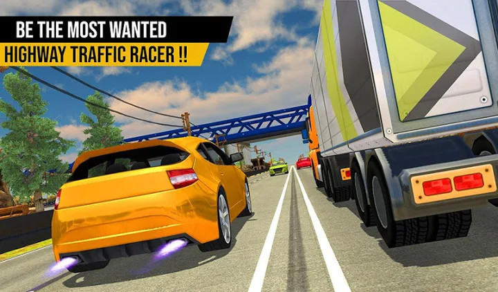 Racing in Highway Car 2018: City Traffic Top Racer截图3