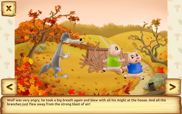 Three Little Pigs - Fairy Tale with Games Free截图3