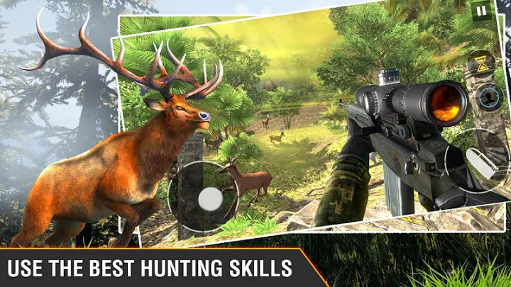 鹿猎人游戏2020：动物射击游戏：动物狩猎游戏：免费玩游戏：有趣的狩猎游戏截图5