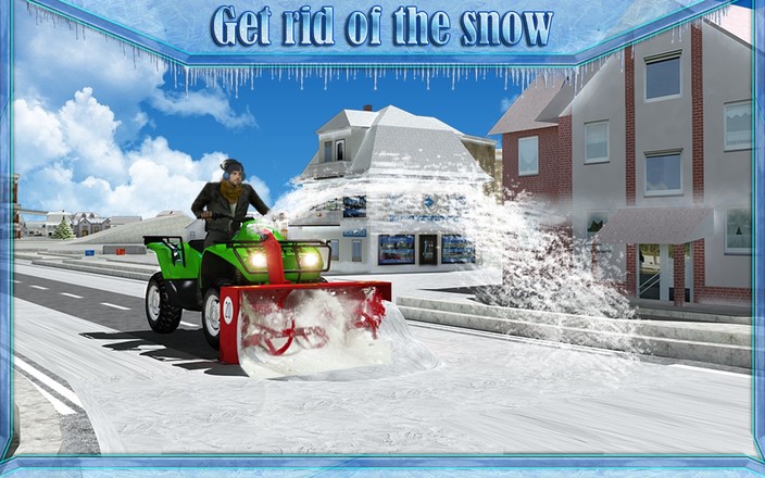 Snow Blower Truck Simulator 3D截图2