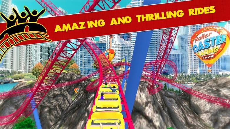 Roller Coaster Racing 3D 2 player截图4