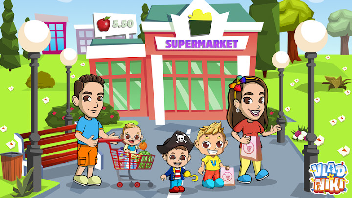 Vlad & Niki Supermarket game for Kids截图3