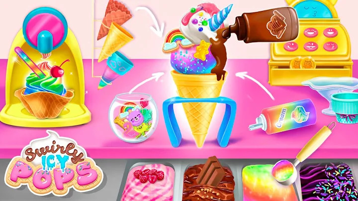 Swirly Icy Pops - Surprise DIY Ice Cream Shop截图1